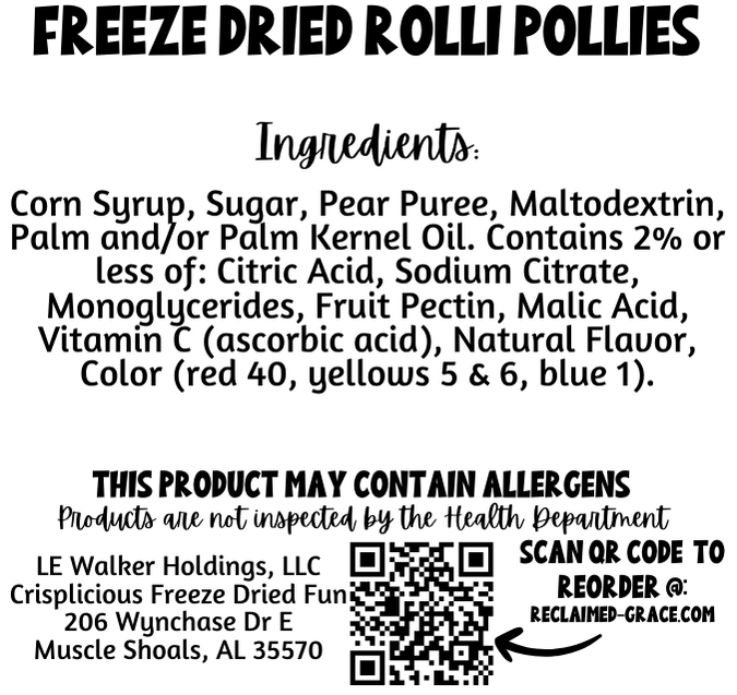 Freeze Dried Rolli Pollies – Fruity Roll Candy Bites, Crunchy Childhood Favorite