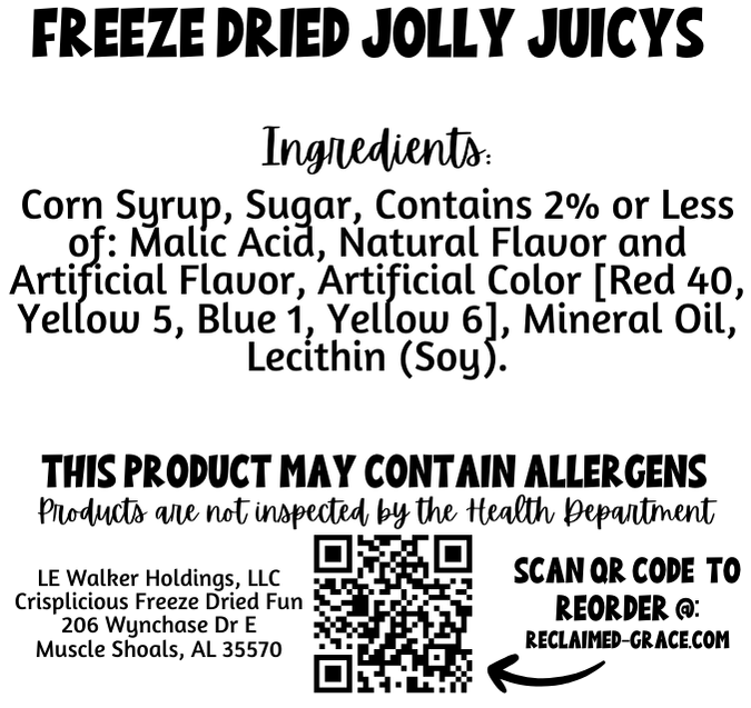Freeze Dried Jolly Juicys – Fruity Crunch Balls, Bold & Colorful Candy Treats