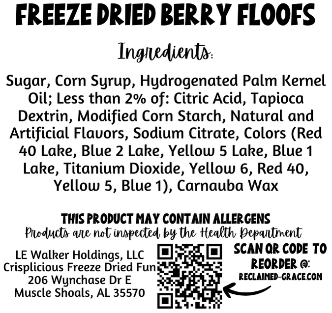 Freeze Dried Berry Floofs | Freeze Dried Candy | Fruity Crunch in 8oz, 16oz, 32oz