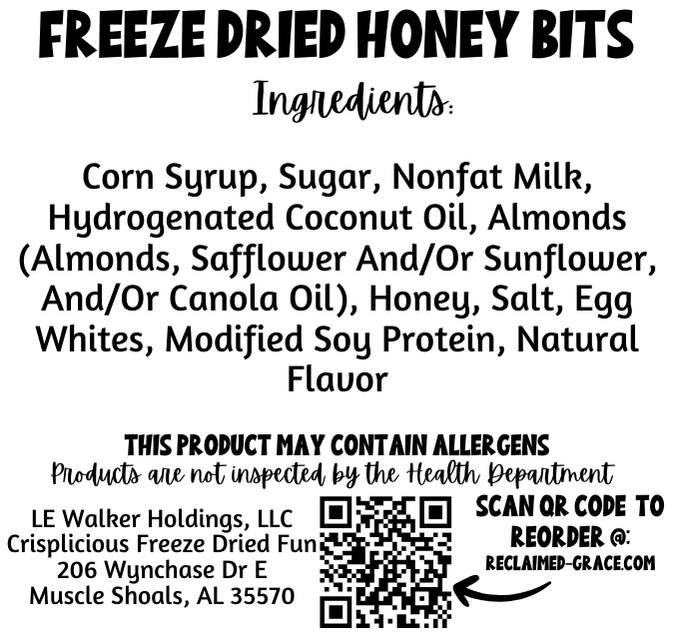 Freeze Dried Honey Bits – Freeze Dried Honey Candy | Puffy, Light & Sweet Treat