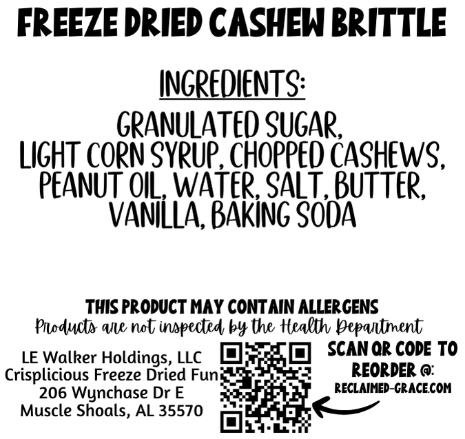 Made From Scratch Freeze-Dried Nut Brittle – Peanut, Cashew, Pecan & Maple Candy Treats
