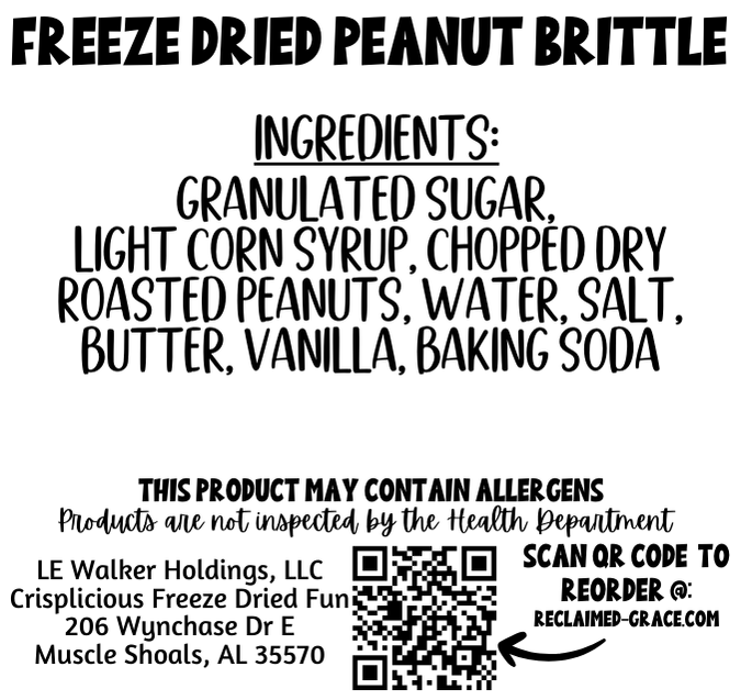 Made From Scratch Freeze-Dried Nut Brittle – Peanut, Cashew, Pecan & Maple Candy Treats