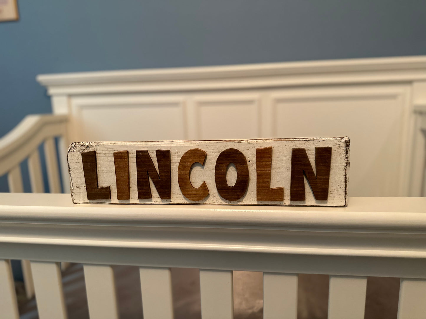 Personalized Wooden Name Plate | Custom Nursery, Bedroom or Door Sign