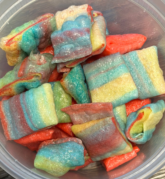 Freeze Dried Rolli Pollies – Fruity Roll Candy Bites, Crunchy Childhood Favorite