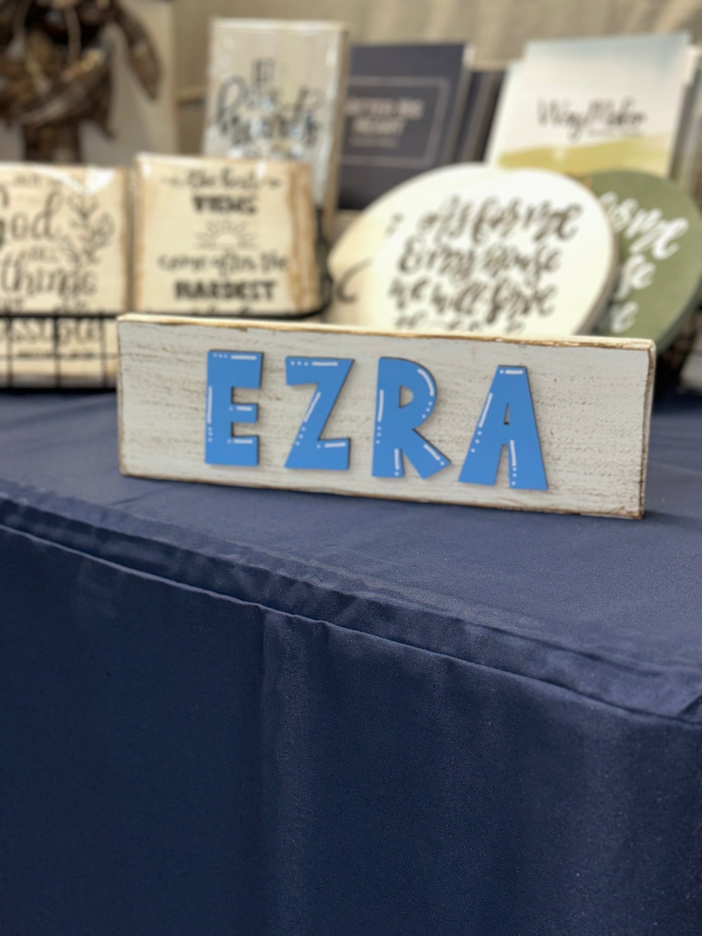 Personalized Wooden Name Plate | Custom Nursery, Bedroom or Door Sign