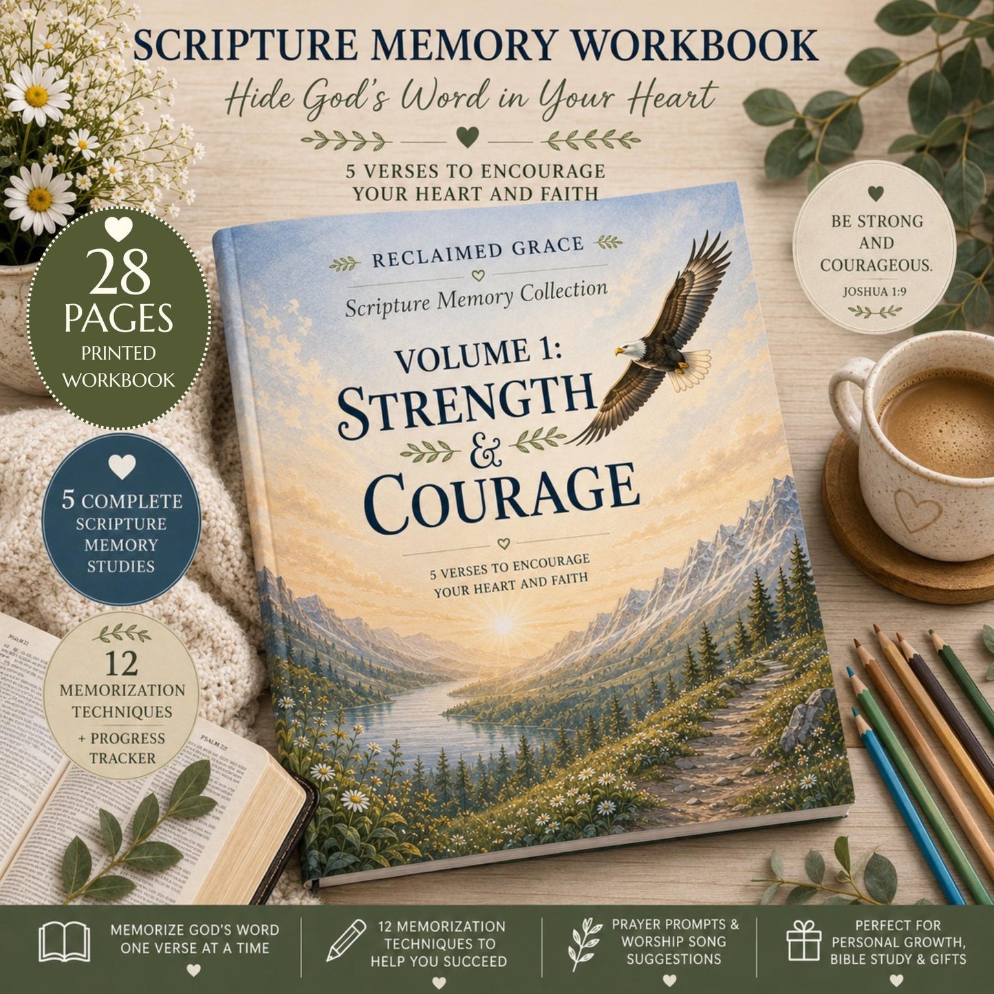 Bible Verse Coloring Book – Scripture Memory Workbook for Women