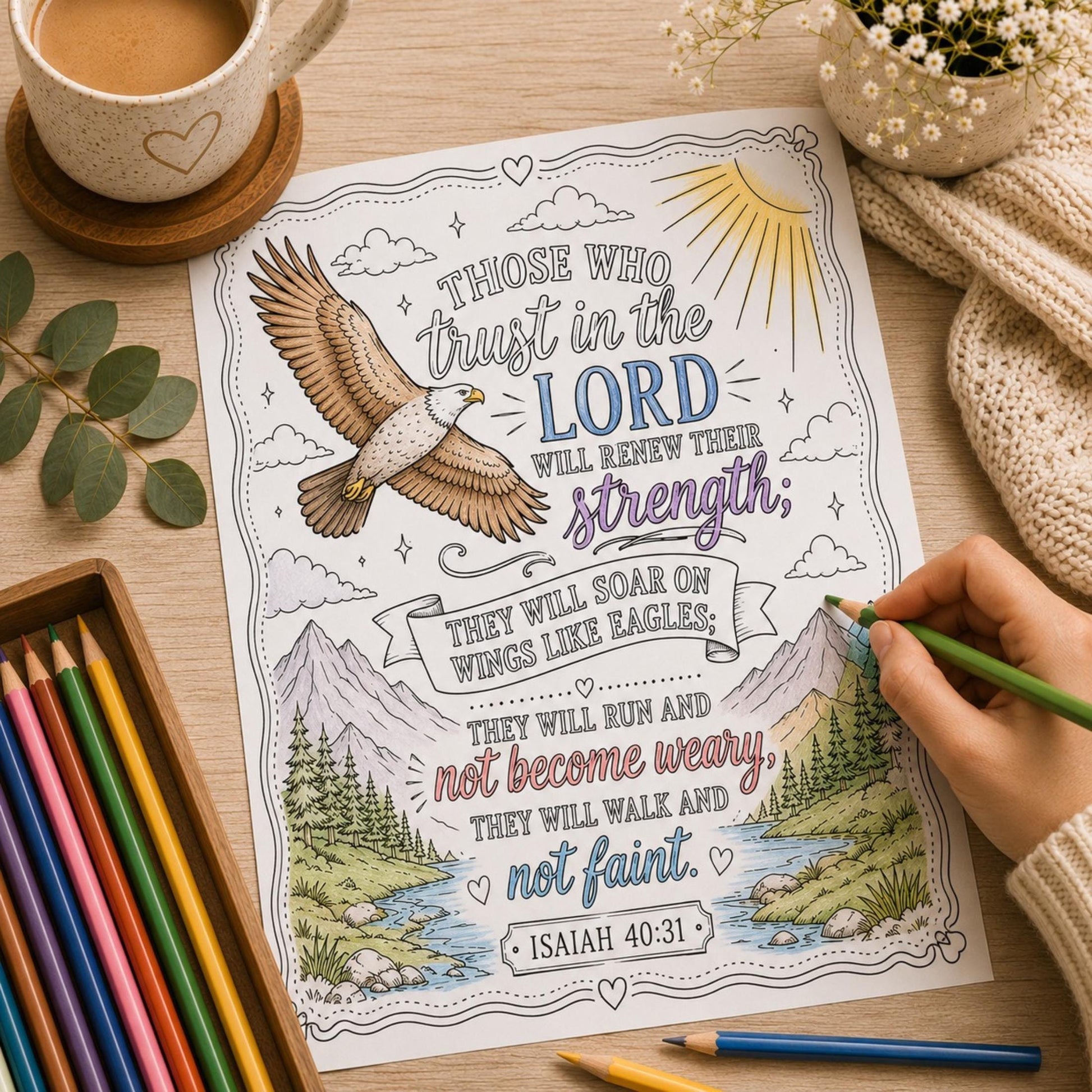 Daily Devotional Practice Bible Verse Coloring Book Scripture Memory Tool Christian Women Faith Journal Spiritual Growth Resource Strength Courage Theme Creative Worship Pages Prayer Reflection Guide Premium Quality Workbook Soft Cover